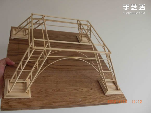 筷子和竹簽制作埃菲爾鐵塔模型的詳細(xì)圖解教程 -  rpnrmr.com