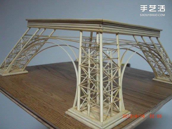筷子和竹簽制作埃菲爾鐵塔模型的詳細(xì)圖解教程 -  rpnrmr.com