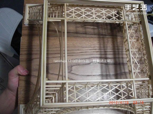 筷子和竹簽制作埃菲爾鐵塔模型的詳細(xì)圖解教程 -  rpnrmr.com