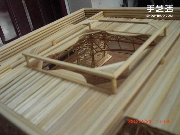 筷子和竹簽制作埃菲爾鐵塔模型的詳細(xì)圖解教程 -  rpnrmr.com
