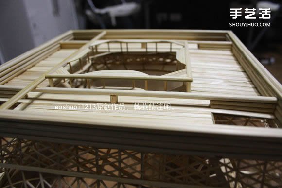 筷子和竹簽制作埃菲爾鐵塔模型的詳細(xì)圖解教程 -  rpnrmr.com
