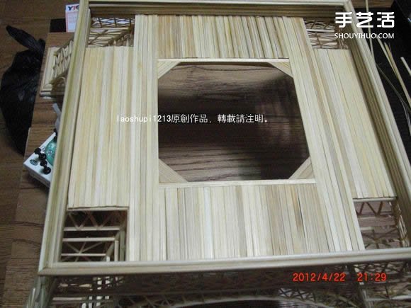 筷子和竹簽制作埃菲爾鐵塔模型的詳細(xì)圖解教程 -  rpnrmr.com