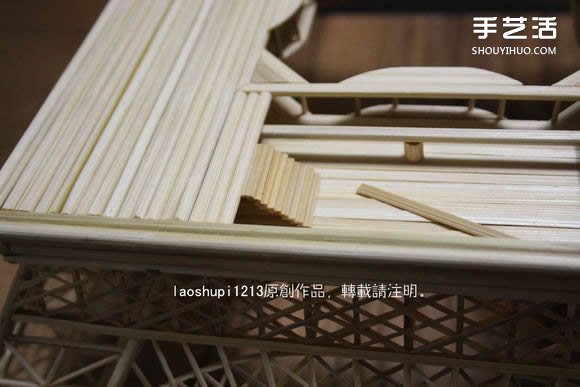 筷子和竹簽制作埃菲爾鐵塔模型的詳細(xì)圖解教程 -  rpnrmr.com