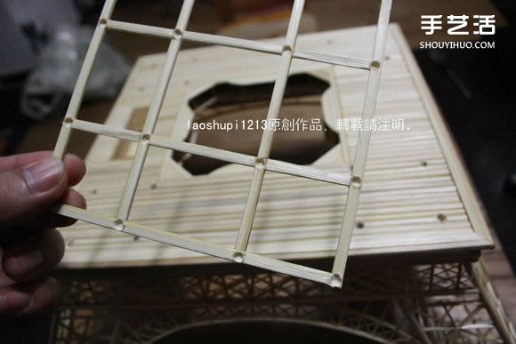 筷子和竹簽制作埃菲爾鐵塔模型的詳細(xì)圖解教程 -  rpnrmr.com