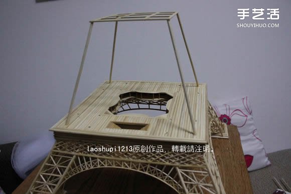 筷子和竹簽制作埃菲爾鐵塔模型的詳細(xì)圖解教程 -  rpnrmr.com