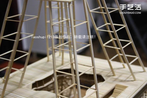 筷子和竹簽制作埃菲爾鐵塔模型的詳細(xì)圖解教程 -  rpnrmr.com