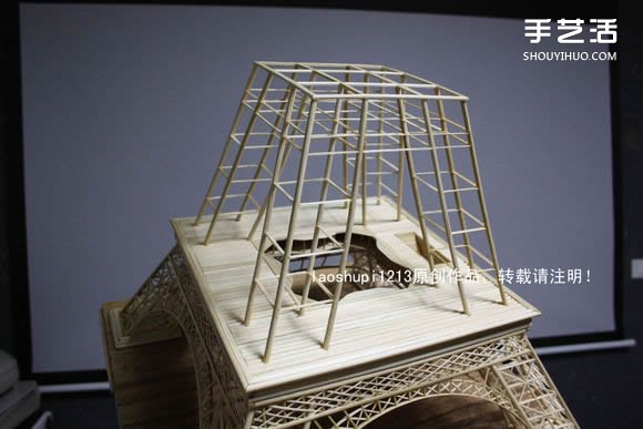 筷子和竹簽制作埃菲爾鐵塔模型的詳細(xì)圖解教程 -  rpnrmr.com