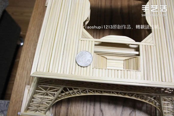 筷子和竹簽制作埃菲爾鐵塔模型的詳細(xì)圖解教程 -  rpnrmr.com