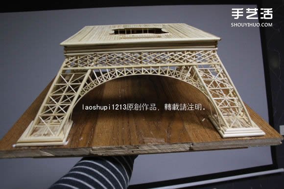 筷子和竹簽制作埃菲爾鐵塔模型的詳細(xì)圖解教程 -  rpnrmr.com