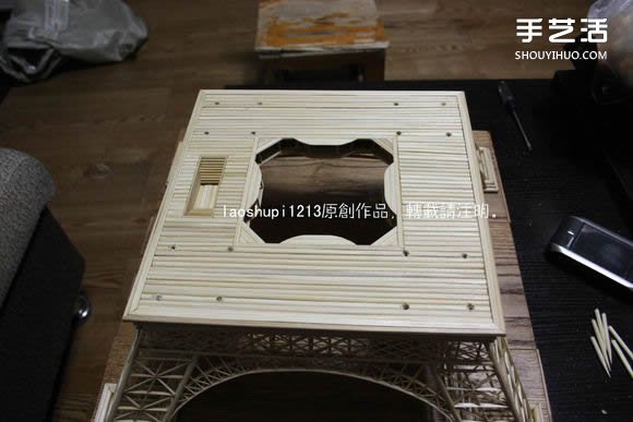筷子和竹簽制作埃菲爾鐵塔模型的詳細(xì)圖解教程 -  rpnrmr.com
