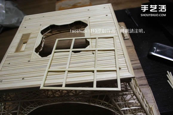 筷子和竹簽制作埃菲爾鐵塔模型的詳細(xì)圖解教程 -  rpnrmr.com