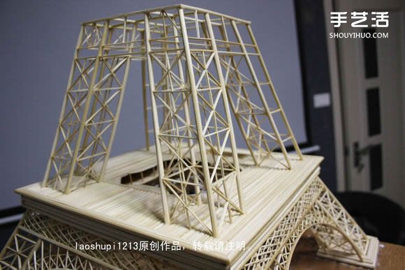 筷子和竹簽制作埃菲爾鐵塔模型的詳細(xì)圖解教程 -  rpnrmr.com