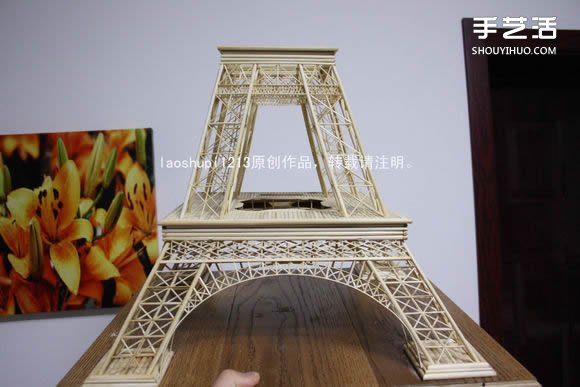 筷子和竹簽制作埃菲爾鐵塔模型的詳細(xì)圖解教程 -  rpnrmr.com