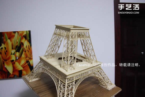 筷子和竹簽制作埃菲爾鐵塔模型的詳細(xì)圖解教程 -  rpnrmr.com