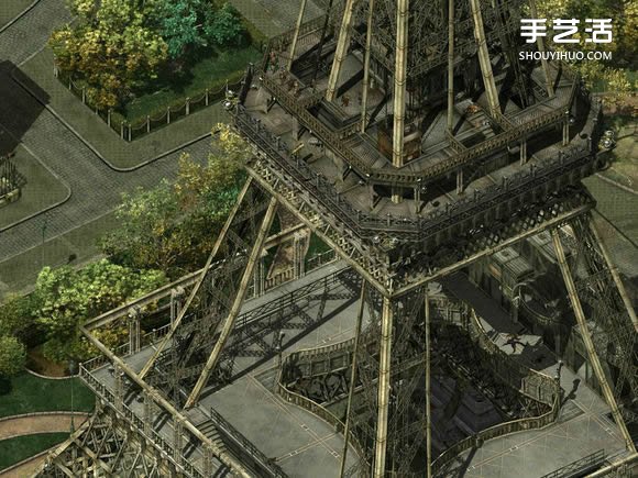 筷子和竹簽制作埃菲爾鐵塔模型的詳細(xì)圖解教程 -  rpnrmr.com