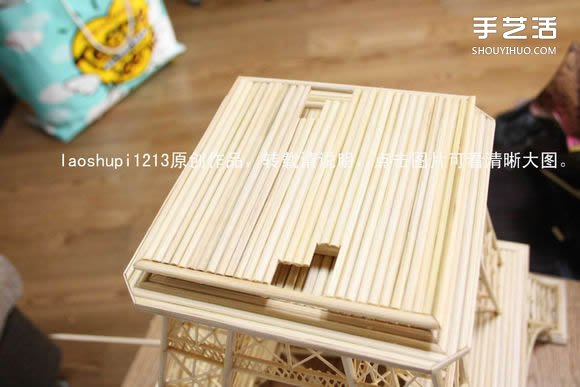 筷子和竹簽制作埃菲爾鐵塔模型的詳細(xì)圖解教程 -  rpnrmr.com