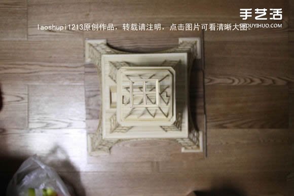 筷子和竹簽制作埃菲爾鐵塔模型的詳細(xì)圖解教程 -  rpnrmr.com