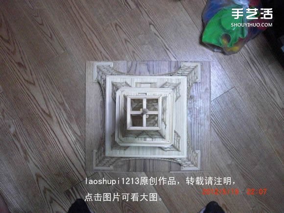 筷子和竹簽制作埃菲爾鐵塔模型的詳細(xì)圖解教程 -  rpnrmr.com