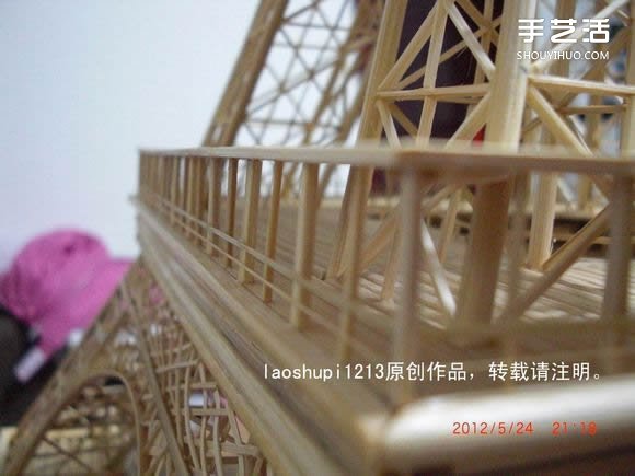 筷子和竹簽制作埃菲爾鐵塔模型的詳細(xì)圖解教程 -  rpnrmr.com
