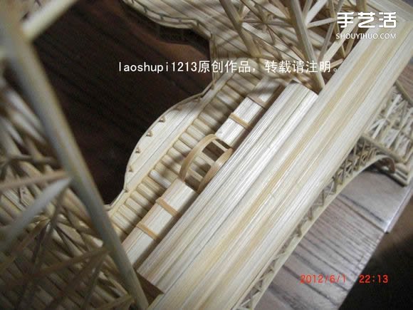 筷子和竹簽制作埃菲爾鐵塔模型的詳細(xì)圖解教程 -  rpnrmr.com