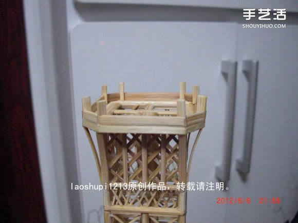 筷子和竹簽制作埃菲爾鐵塔模型的詳細(xì)圖解教程 -  rpnrmr.com