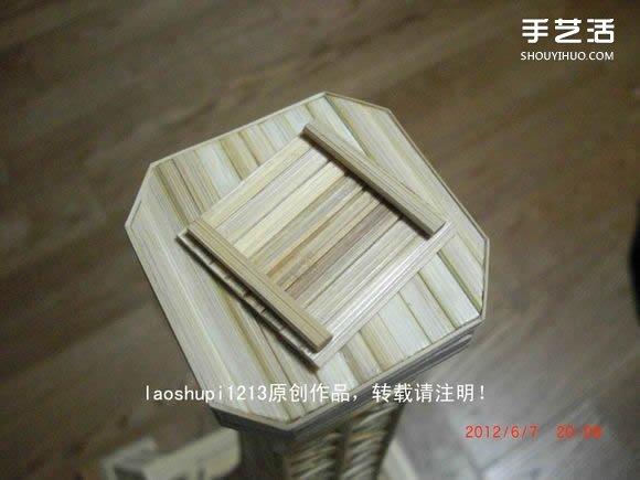 筷子和竹簽制作埃菲爾鐵塔模型的詳細(xì)圖解教程 -  rpnrmr.com