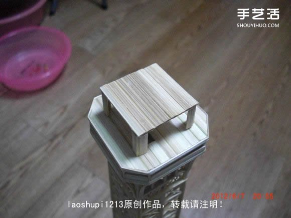 筷子和竹簽制作埃菲爾鐵塔模型的詳細(xì)圖解教程 -  rpnrmr.com