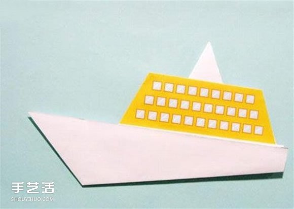 簡單折紙輪船的過程 幼兒園折小船的教程 -  rpnrmr.com