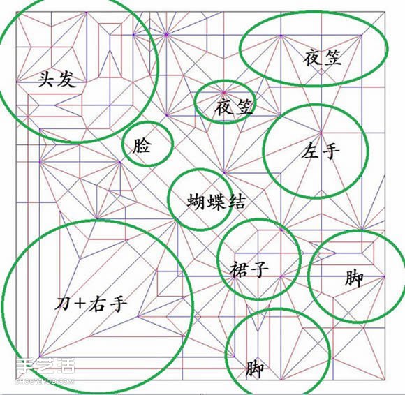 灼眼的夏娜折紙圖解 動(dòng)漫人物夏娜折紙教程 -  rpnrmr.com