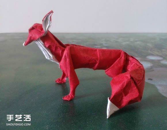 如何折紙立體的狐貍 手工狐貍的折紙方法圖解 -  rpnrmr.com