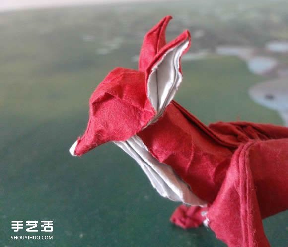 如何折紙立體的狐貍 手工狐貍的折紙方法圖解 -  rpnrmr.com