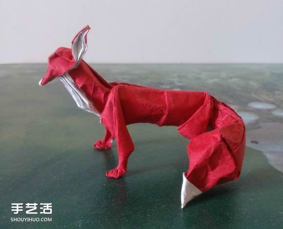 如何折紙立體的狐貍 手工狐貍的折紙方法圖解 -  rpnrmr.com