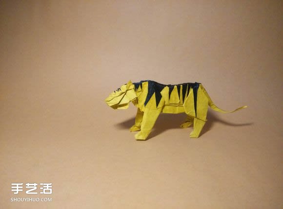 中村楓虎的折紙教程 詳細(xì)立體老虎的折紙圖解 -  rpnrmr.com