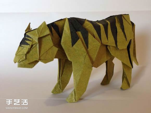 中村楓虎的折紙教程 詳細(xì)立體老虎的折紙圖解 -  rpnrmr.com