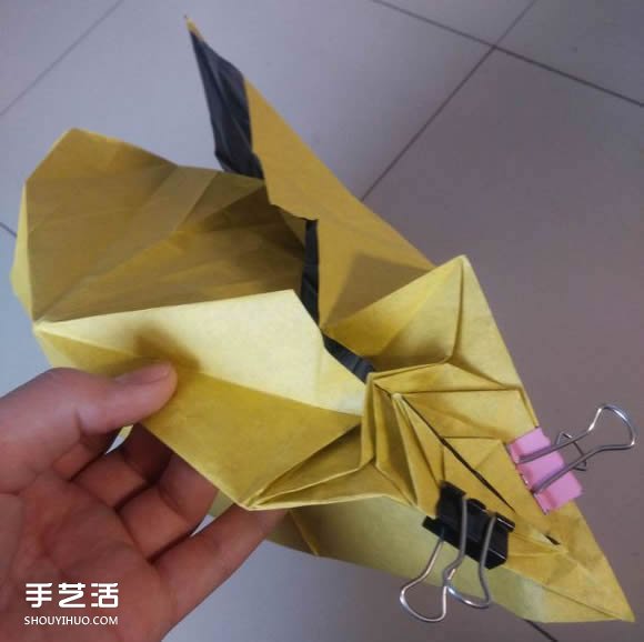 中村楓虎的折紙教程 詳細(xì)立體老虎的折紙圖解 -  rpnrmr.com