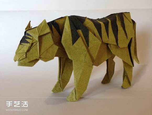 中村楓虎的折紙教程 詳細(xì)立體老虎的折紙圖解 -  rpnrmr.com