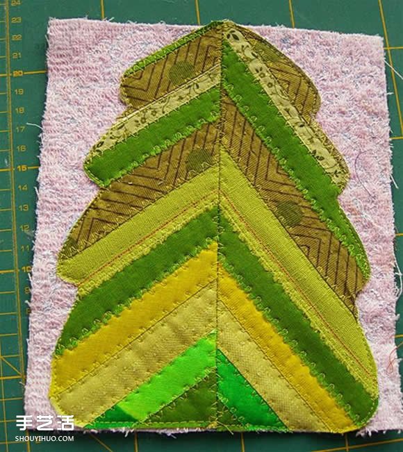 漂亮拼布樹葉杯墊DIY 拼布制作樹葉圖案杯墊 -  rpnrmr.com