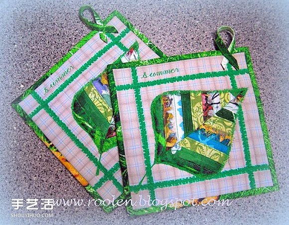 漂亮拼布樹葉杯墊DIY 拼布制作樹葉圖案杯墊 -  rpnrmr.com