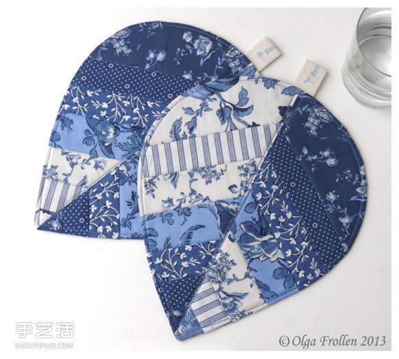 漂亮拼布樹葉杯墊DIY 拼布制作樹葉圖案杯墊 -  rpnrmr.com