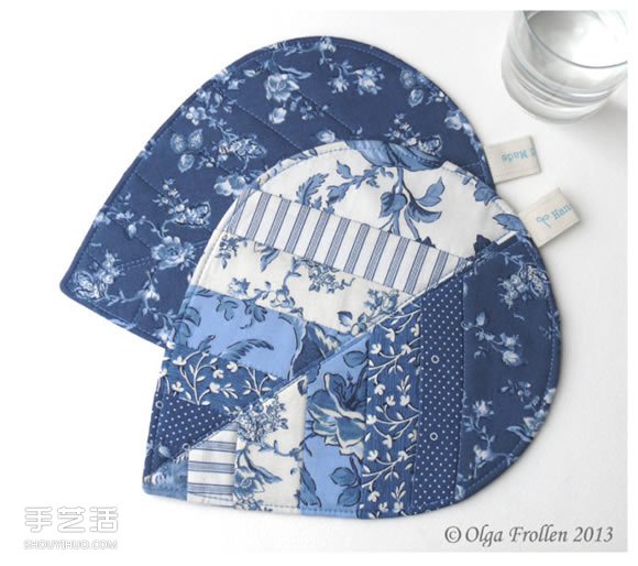 漂亮拼布樹葉杯墊DIY 拼布制作樹葉圖案杯墊 -  rpnrmr.com