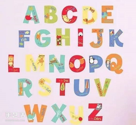 簡單又好看字母墻飾DIY 幼兒手工制作字母墻飾 -  rpnrmr.com