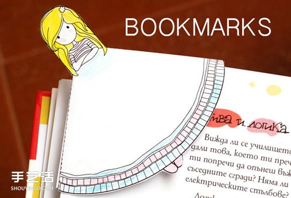 動(dòng)漫人物書簽手工制作 卡紙卡通女孩書簽做法 -  rpnrmr.com