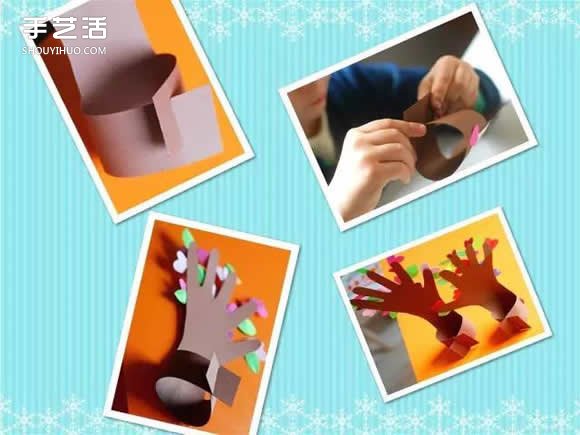 幼兒園母親節(jié)禮物：“五指連心樹”手工制作 -  rpnrmr.com