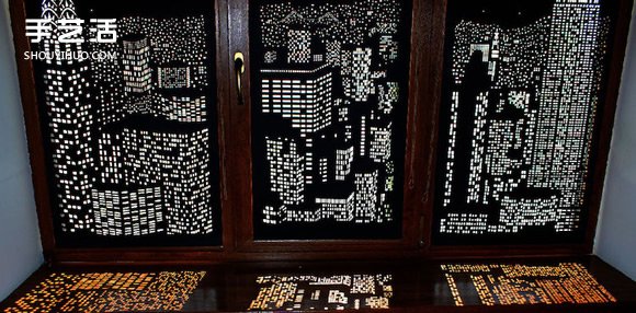 烏克蘭手工城市剪影窗簾 鐫刻白晝限定夜景 -  rpnrmr.com