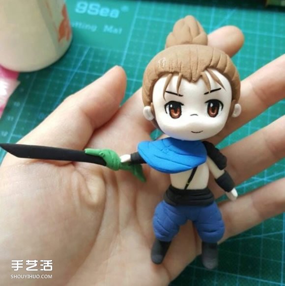 粘土制作英雄聯(lián)盟亞索 劍客亞索人偶粘土DIY -  rpnrmr.com