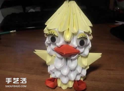 三角插鴨子怎么做圖解 三角插手工藝品鴨子制作 -  rpnrmr.com