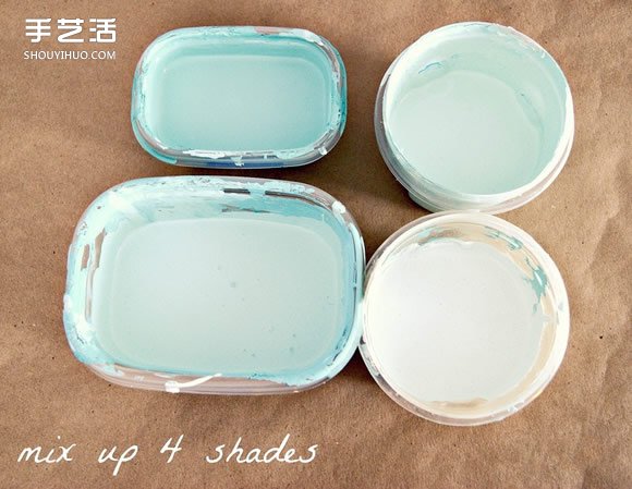 鳳尾漸變色墻繪DIY 簡單自制漂亮墻繪的方法 -  rpnrmr.com