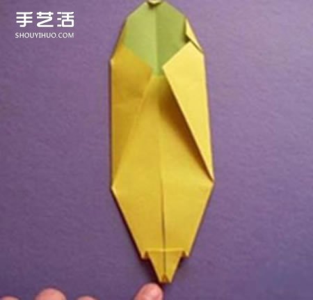 簡單香蕉的折法圖解 幼兒園香蕉折紙教程 -  rpnrmr.com