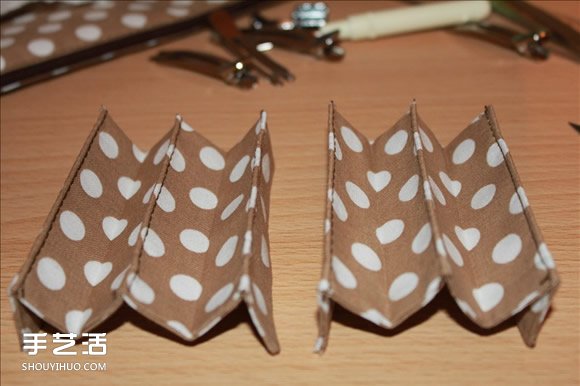 長款風(fēng)琴錢包制作教程 褐花麻布長錢包DIY圖解 -  rpnrmr.com