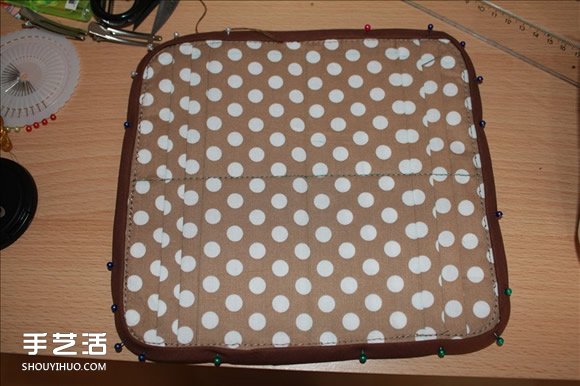 長款風(fēng)琴錢包制作教程 褐花麻布長錢包DIY圖解 -  rpnrmr.com